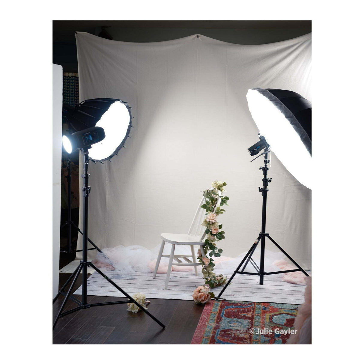 Westcott X-Drop Pro Wrinkle-Resistant Backdrop (Buttermilk White, 8 x 8 Feet)