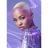 Westcott Wrinkle-Resistant, Machine-Washable Backdrop (Periwinkle Purple, 9 x 10 Feet)