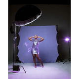 Westcott Wrinkle-Resistant, Machine-Washable Backdrop (Periwinkle Purple, 9 x 10 Feet)