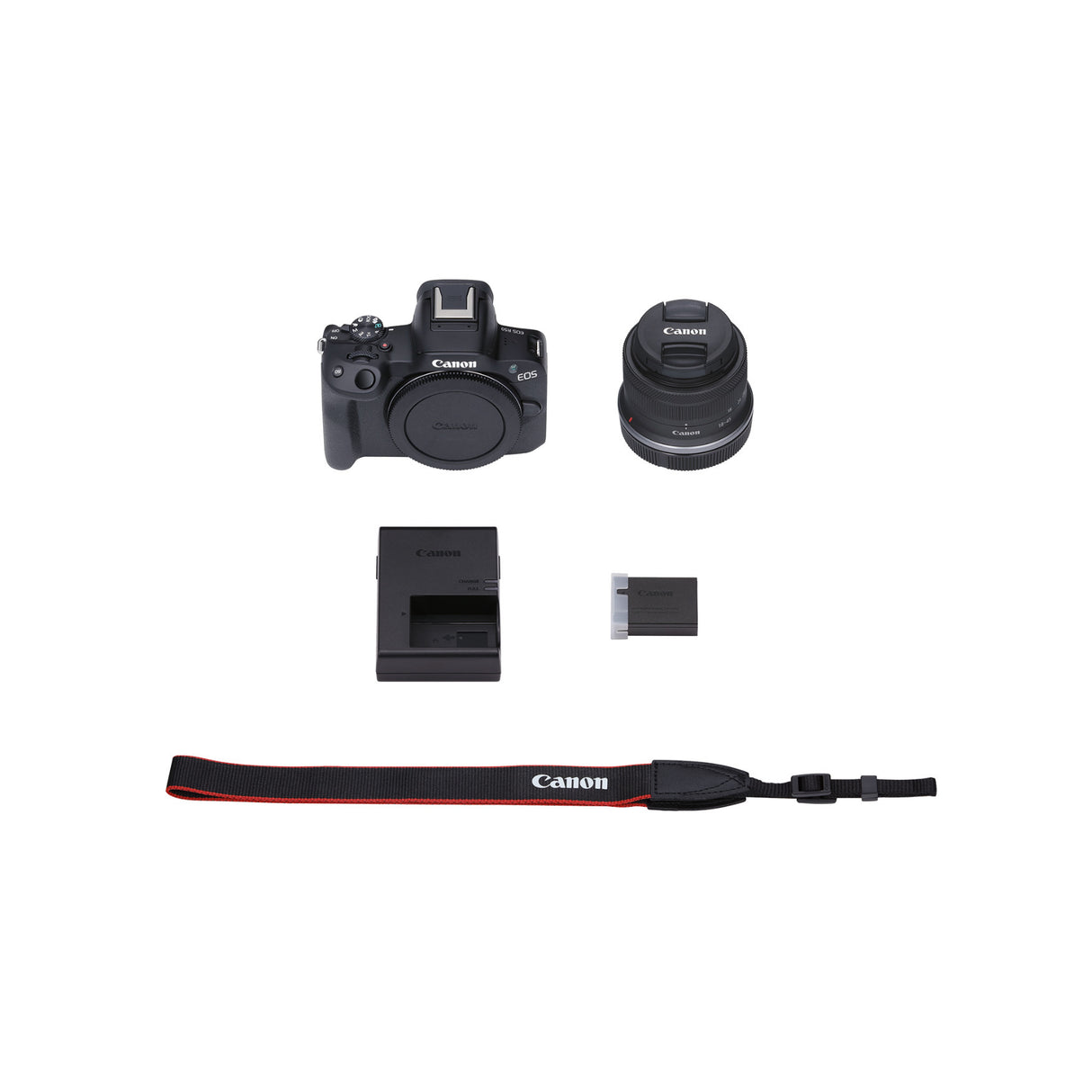 Canon EOS R50 Mirrorless Camera with 18-45mm Lens (Black)