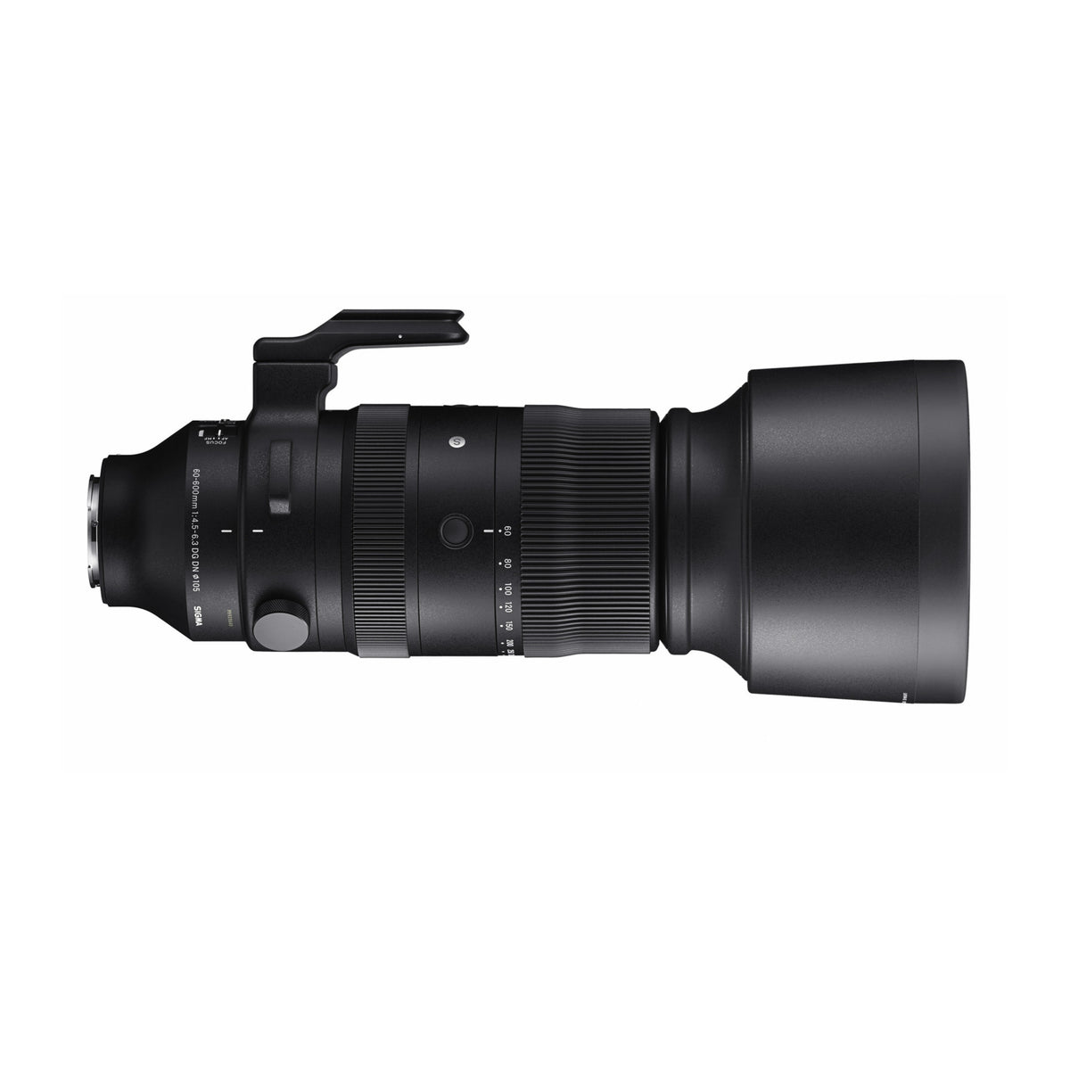 Sigma 60-600mm F4.5-6.3 DG DN OS Sports Lens for Sony E Mount with 1 TB Hard Drive, Lens Hood Bundle