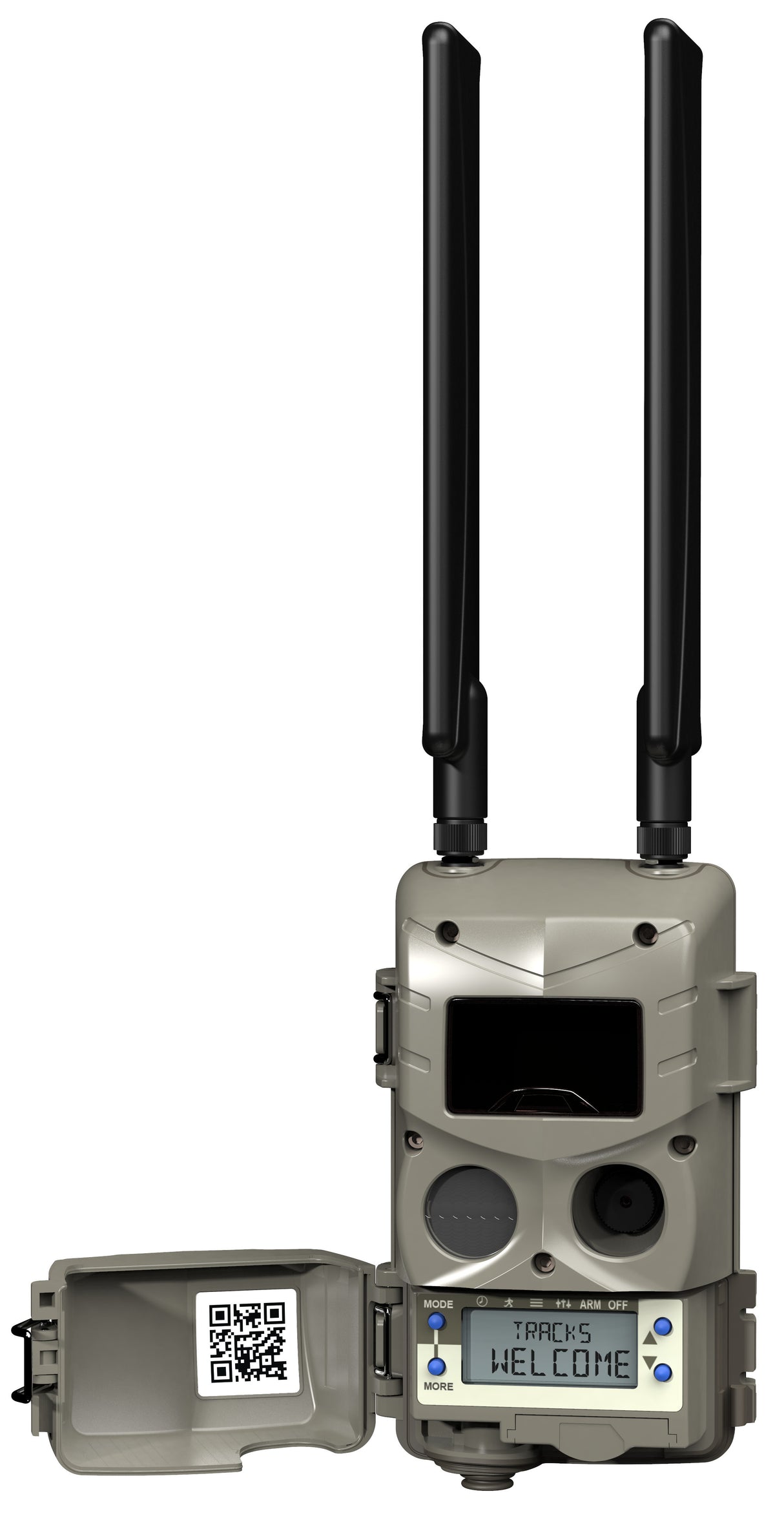 Cuddeback Tracks Black Flash Standalone Cell Camera w/Solar Power Bank, 32 BG Memory Card Bundle