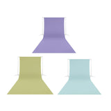 Westcott 9' x 20 Photo Backdrops 5-Pack Colors (Pastel Blue, Periwinkle Purple, Light Moss Green)