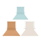 Westcott 9' x 10' Photo Backdrops 3-Pack Colors (Brown Sugar, Buttermilk White, Pastel Blue)