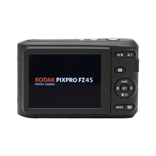 Kodak PIXPRO FZ45 Digital Camera (White) with 32GB SD Card and 4 AA Batteries