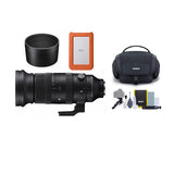 Sigma 60-600mm F4.5-6.3 DG DN OS Sports Lens for Sony E Mount with 1 TB Hard Drive, Lens Hood Bundle