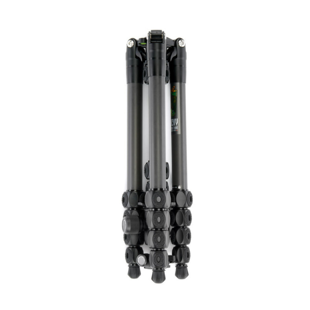 3-Legged Thing Legends Bucky Carbon Fiber Tripod Kit with AirHed Vu and 3 Detachable Legs (Black)
