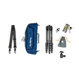 3-Legged Thing Legends Bucky Carbon Fiber Tripod Kit with AirHed Vu and 3 Detachable Legs (Black)