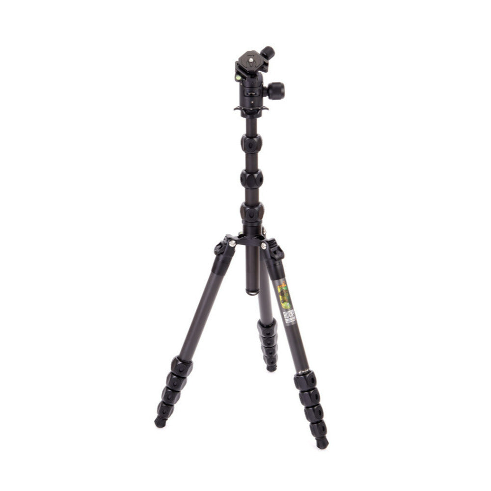 3-Legged Thing Legends Bucky Carbon Fiber Tripod Kit with AirHed Vu and 3 Detachable Legs (Black)