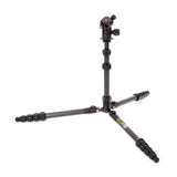 3-Legged Thing Legends Bucky Carbon Fiber Tripod Kit with AirHed Vu and 3 Detachable Legs (Black)