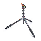 3-Legged Thing Albert 2.0 Carbon Fiber Tripod Kit with AirHed Pro and Three Detachable Legs (Gray)