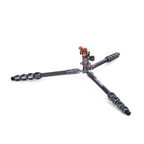 3-Legged Thing Albert 2.0 Carbon Fiber Tripod Kit with AirHed Pro and Three Detachable Legs (Gray)