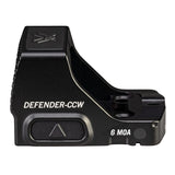 Vortex Defender-CCW Slim Profile, Accurate, and Motion Activated 6 MOA Red Dot Sight