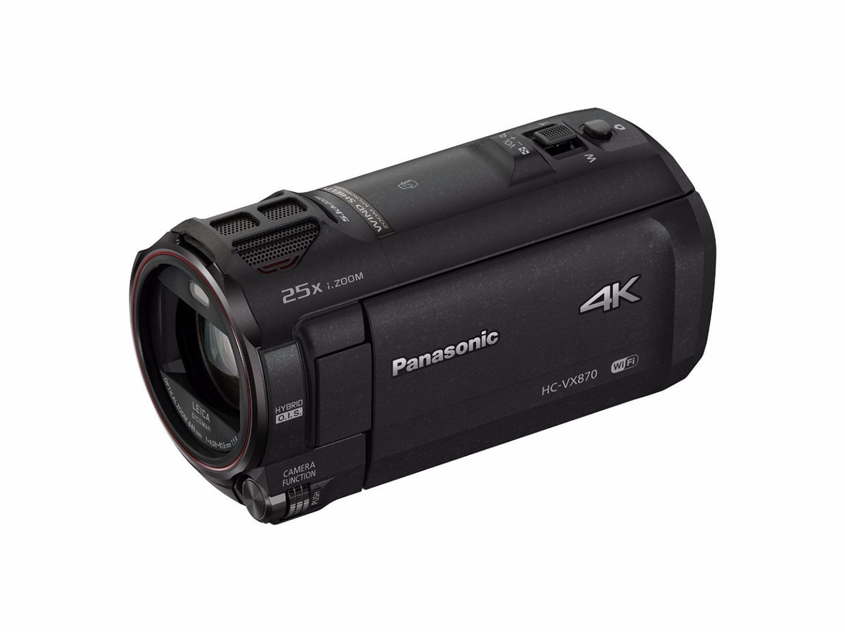 Panasonic Hc-VX870 4K Ultra HD Camcorder With 64GB SD Memory Card and Travel Tripod Bundle