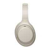 Sony WH-1000XM4 Wireless Noise Canceling Over-Ear Headphones (Silver) Bundle with Keychain Finder
