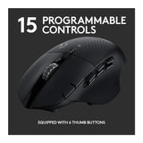 Logitech G604 Gaming Mouse with 15 Programmable Controls and 240 Hours Battery Life (Black)
