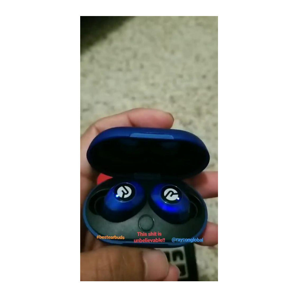 Raycon The Everyday Bluetooth Wireless Compact Earbuds (Electric Blue)