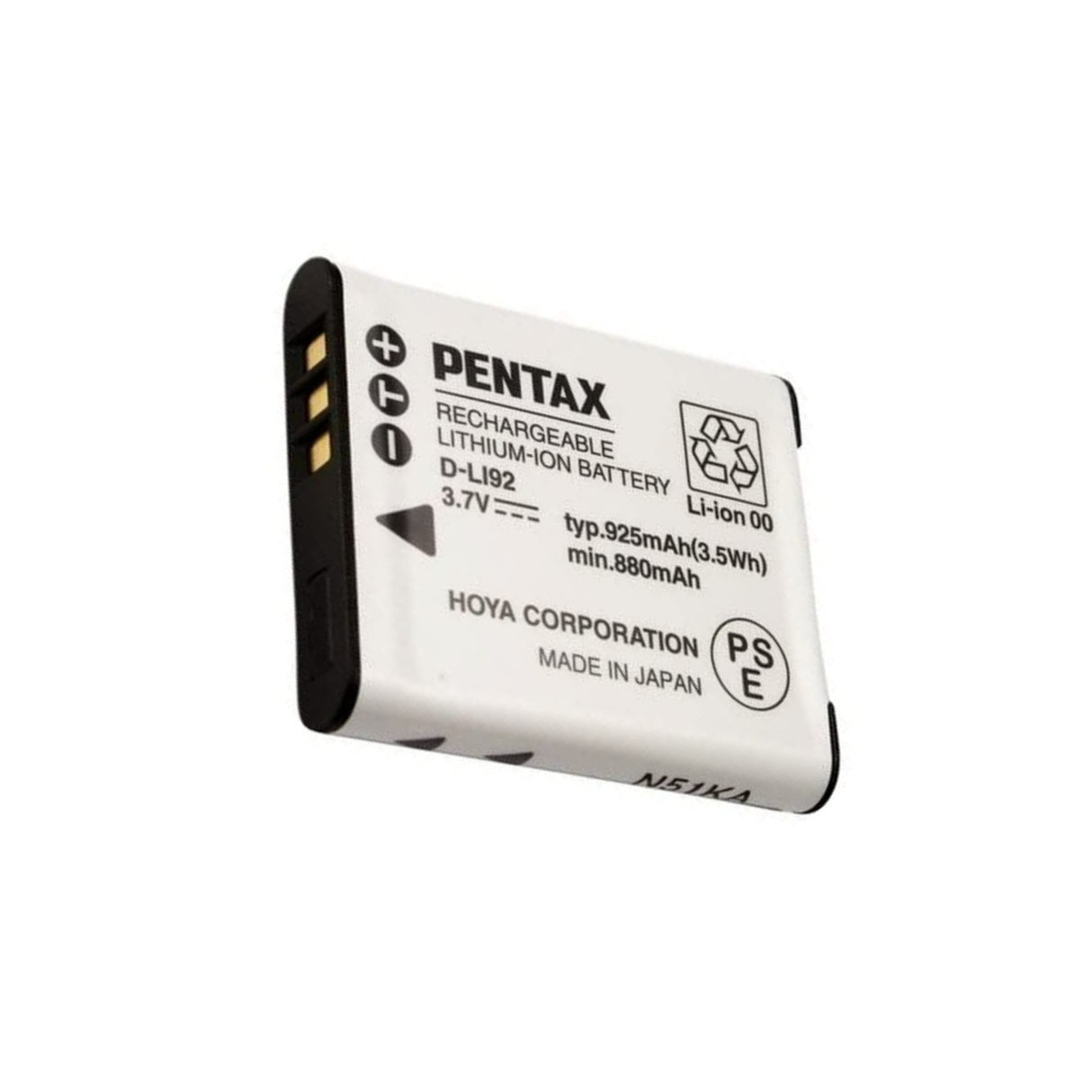 Ricoh Pentax D-LI92 Rechargeable 3.7V 925mAh Li-Ion Battery