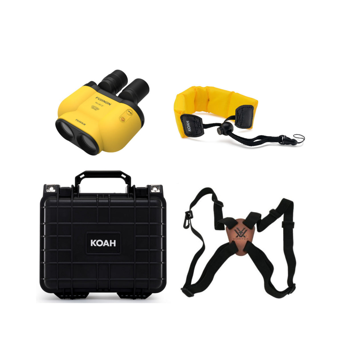 Fujifilm TS-X 1440 Techno Stabi Binoculars with Softcase (Yellow) Bundle