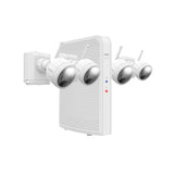 Lorex 2K 8-Channel 32GB NVR System with Four Active Deterrence Outdoor Battery Security Cameras