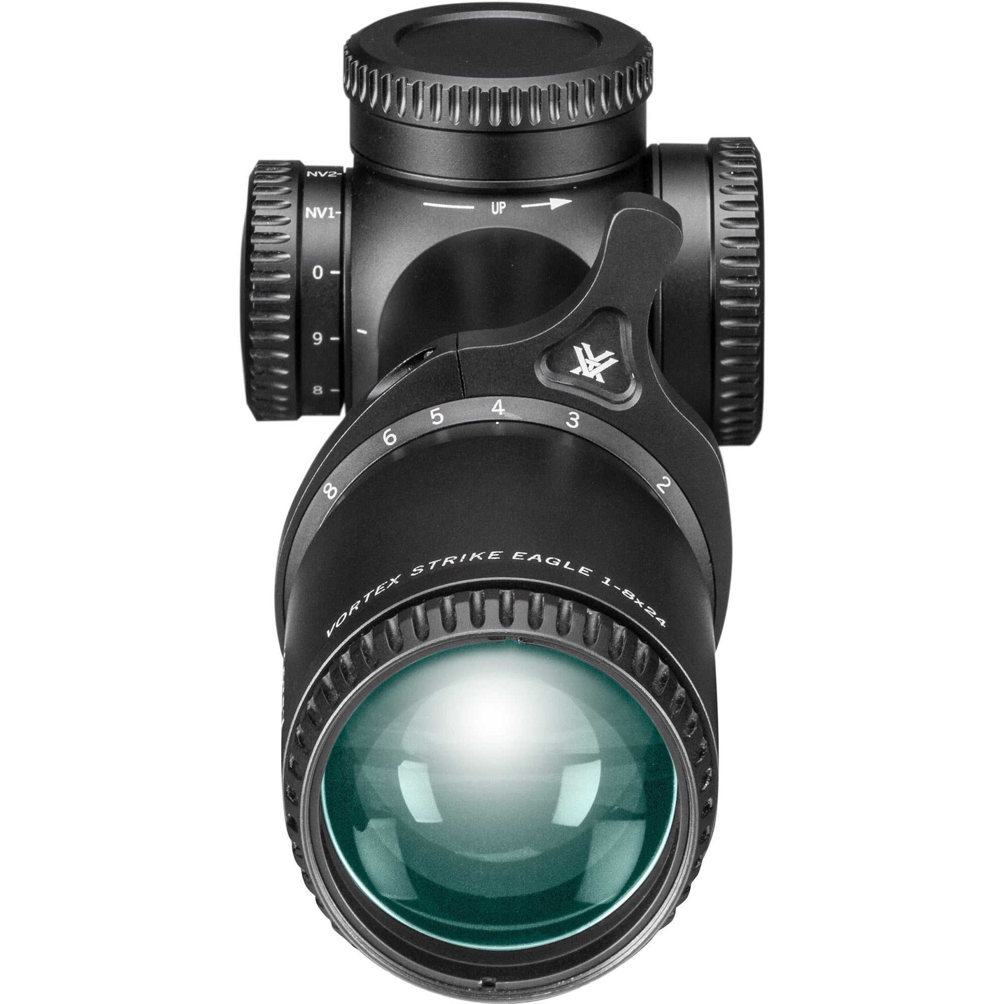 Vortex Strike Eagle® 1-8x24 FFP EBR-8 MOA Riflescope with