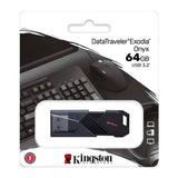 Kingston DataTraveler Exodia Onyx 64GB USB Flash Drive (Matte Black)