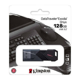 Kingston DataTraveler Exodia Onyx 128GB USB Flash Drive (Matte Black)
