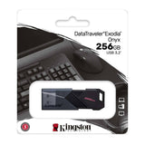 Kingston DataTraveler Exodia Onyx 256GB USB  Flash Drive with Moving Cap (Matte Black) (10-Pack)