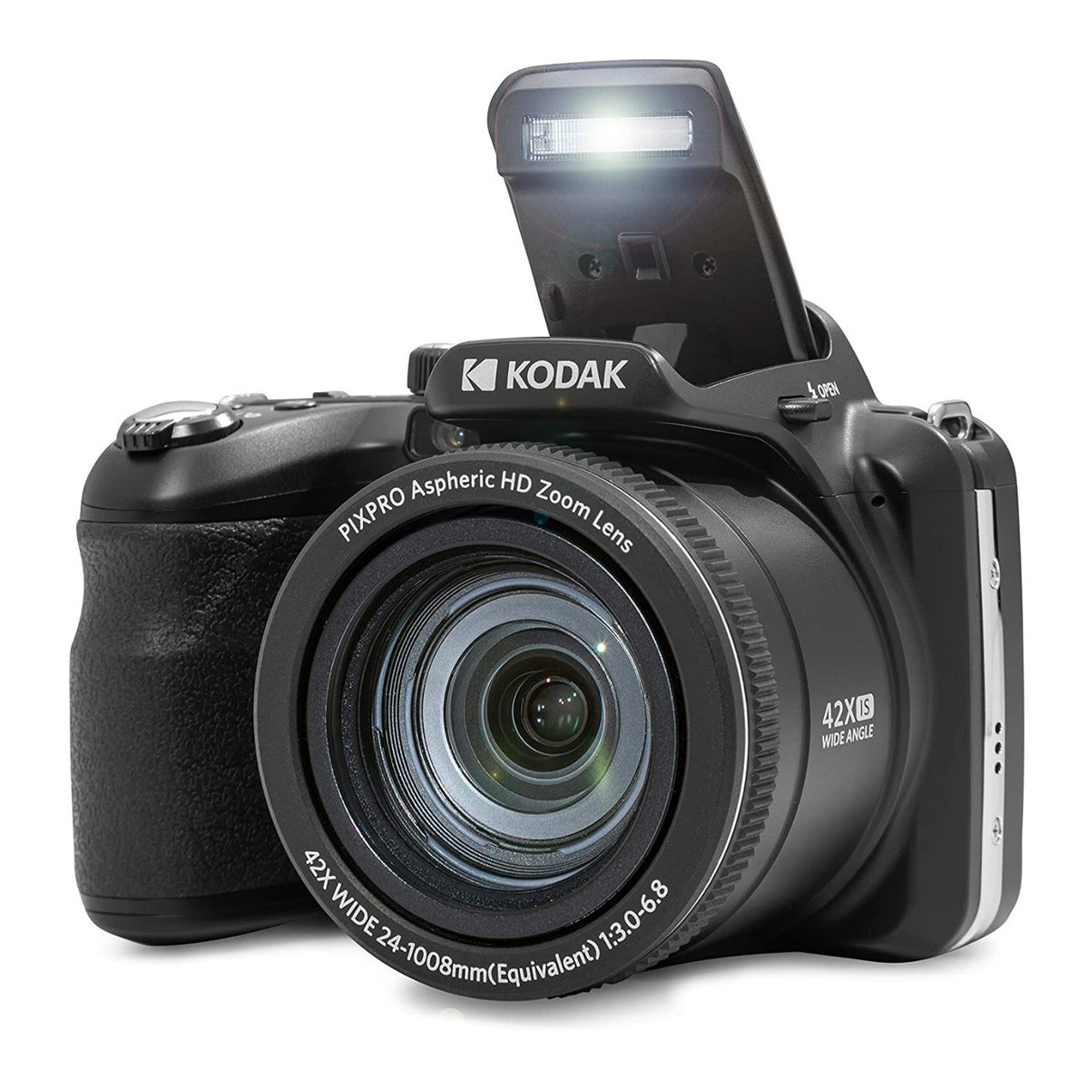 Kodak Pixpro AZ425 Astro Zoom 20MP Camera with 42X Optical Zoom (Black) with 32GB SD Card Bundle