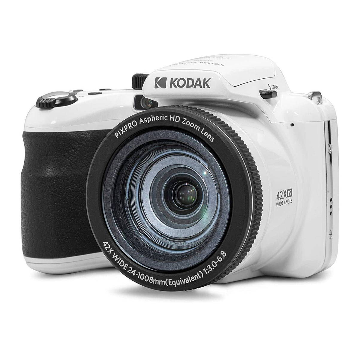 Kodak PIXPRO AZ425 Astro Zoom 20MP Camera with 42x Zoom (White) with 32GB SD