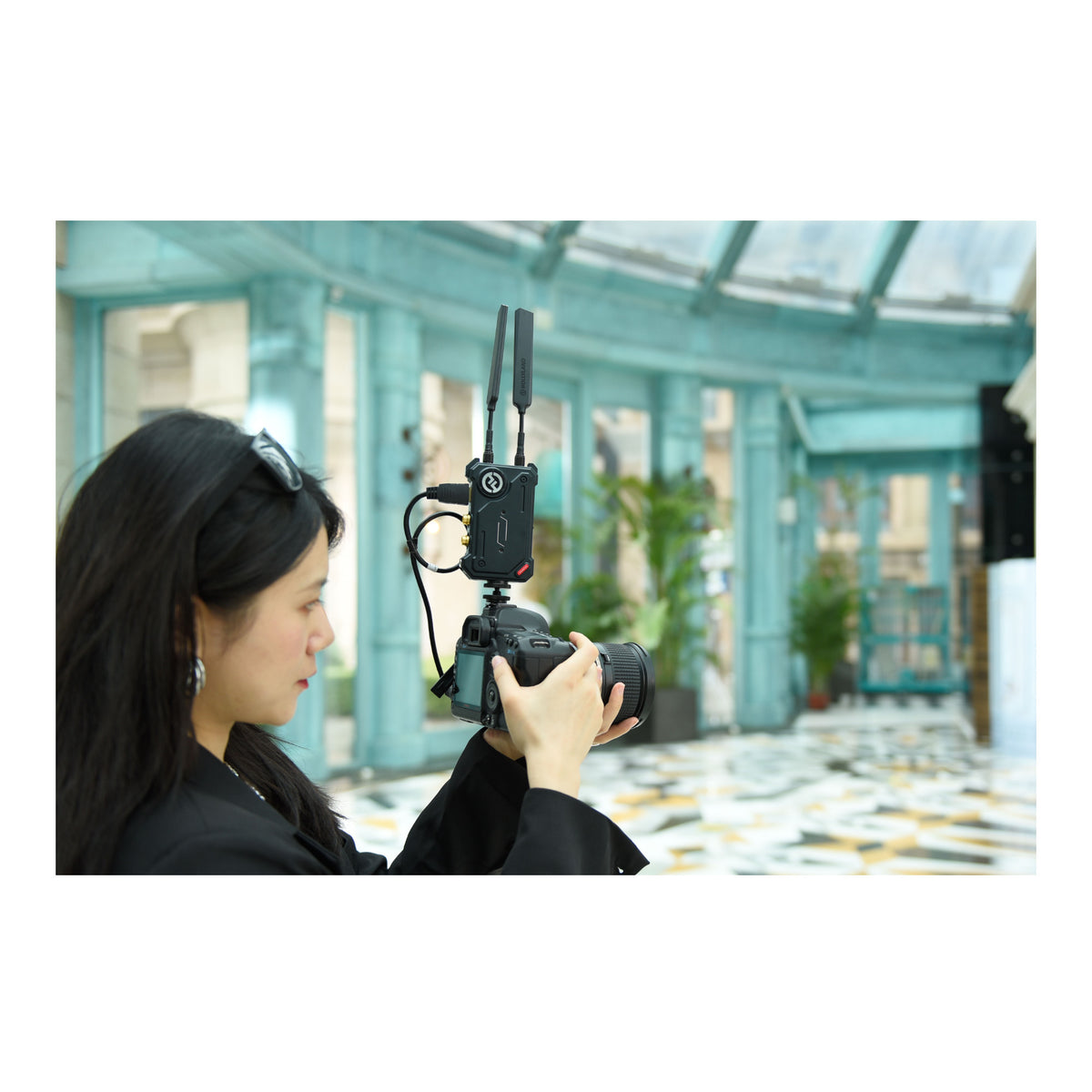 Hollyland Cosmo C1 Wireless SDI/HDMI Transmission System with 2-Pack  Battery and Charger