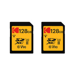Kodak 128GB UHS-II U3 V90 Ultra Pro SDXC Memory Card  (2-pack)