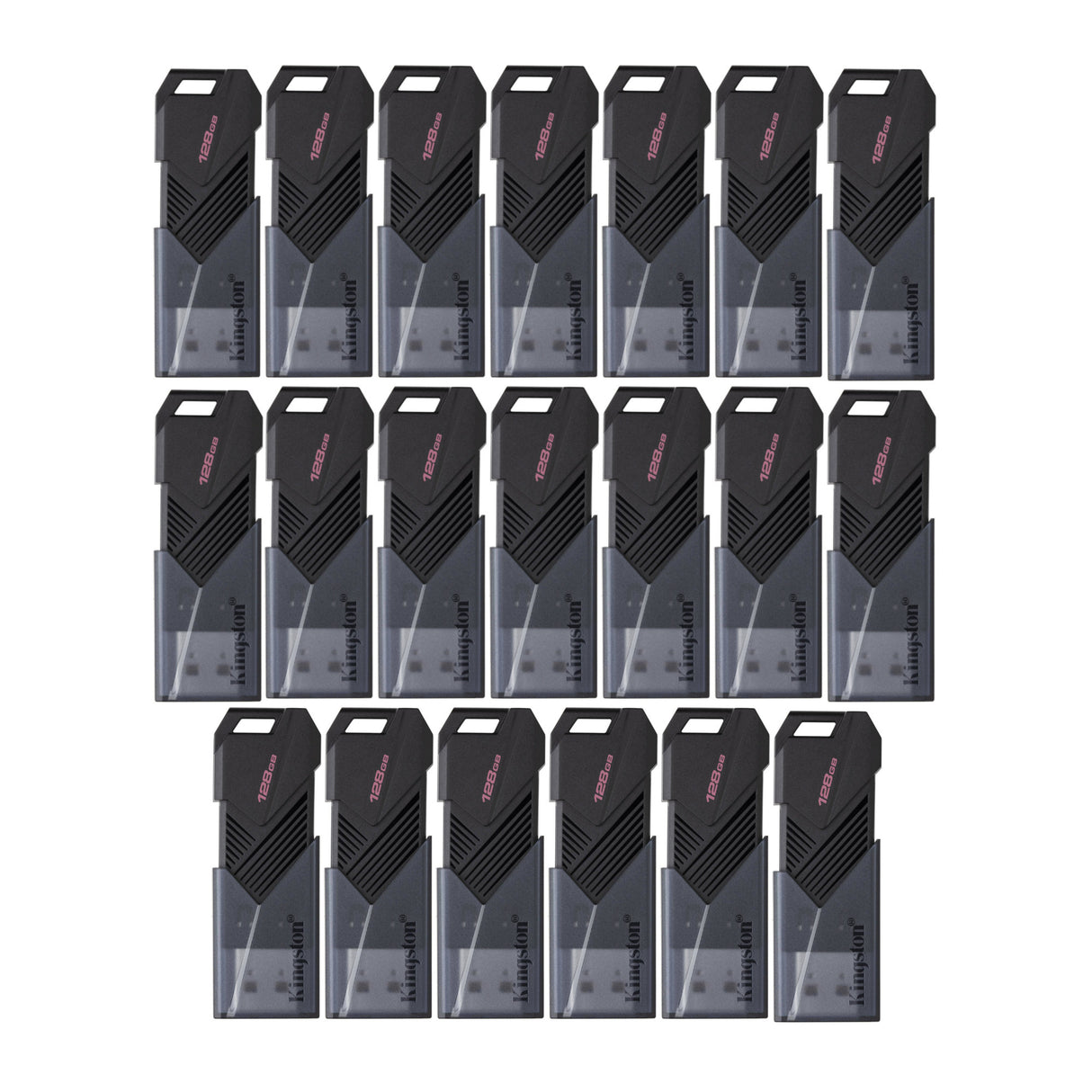 Kingston 128GB DataTraveler Exodia Onyx USB 3.2 Flash Drive (Matte Black) (20-Pack)