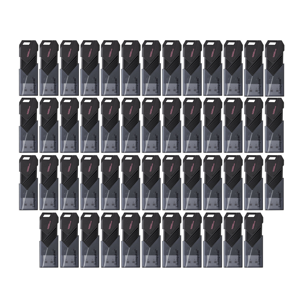Kingston DataTraveler Exodia Onyx 128GB USB 3.2 Gen 1 Flash Drive (Matte Black) (50-Pack)