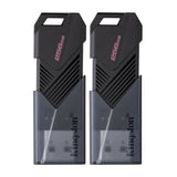 Kingston 256GB DataTraveler Exodia Onyx USB 3.2 Flash Drive (Matte Black) (2-Pack)
