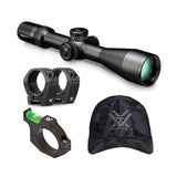 Vortex Strike Eagle 5-25x56 Riflescope with FFP EBR-7C MOA Reticle w/Rings, Hat & Riflescope Tube