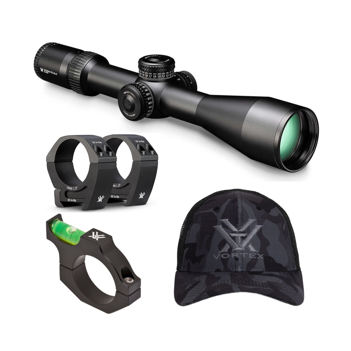 Vortex Strike Eagle 5-25x56 Riflescope with FFP EBR-7C MOA Reticle Bundle (Open Box)