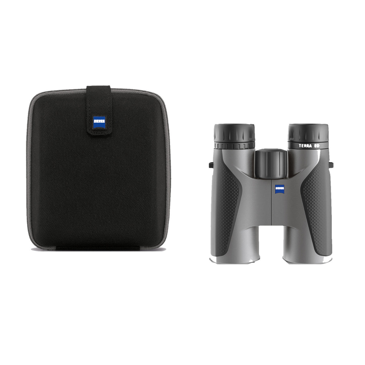Zeiss Terra ED 10x42 Binoculars (Gray) Bundle with Lens Care Kit