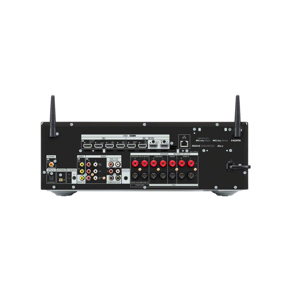 Sony STR-AN1000 7.2 Channel 8K AV Receiver with 300W Wireless Subwoofer, Fastening Cable Ties Bundle