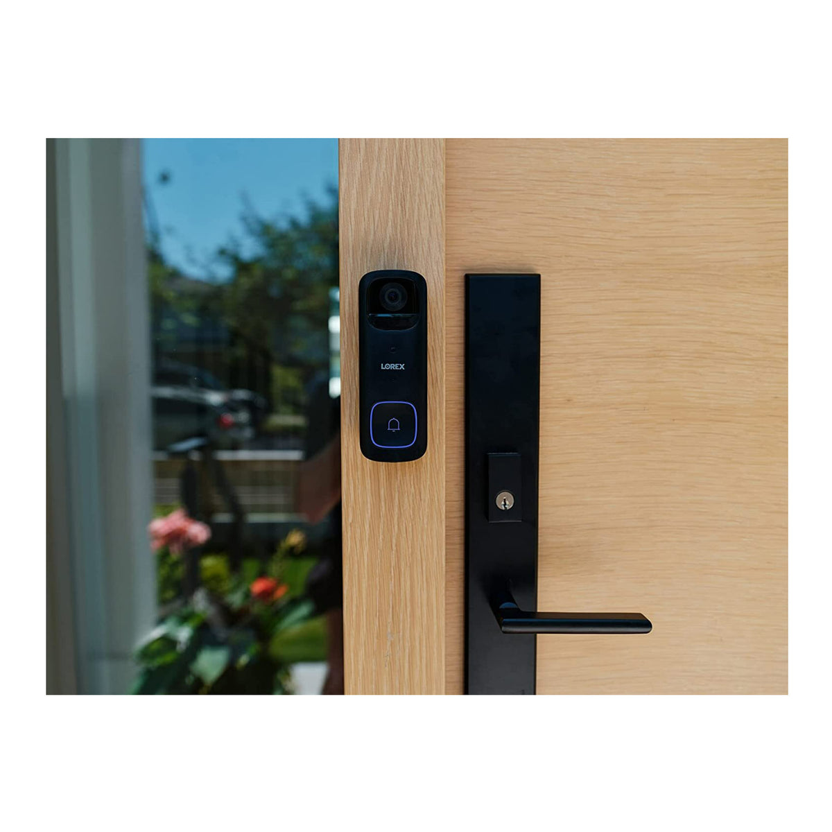 Lorex 2K Battery Video Doorbell with Color Night Vision, Person Detection, and 2-Way Talk (Black)