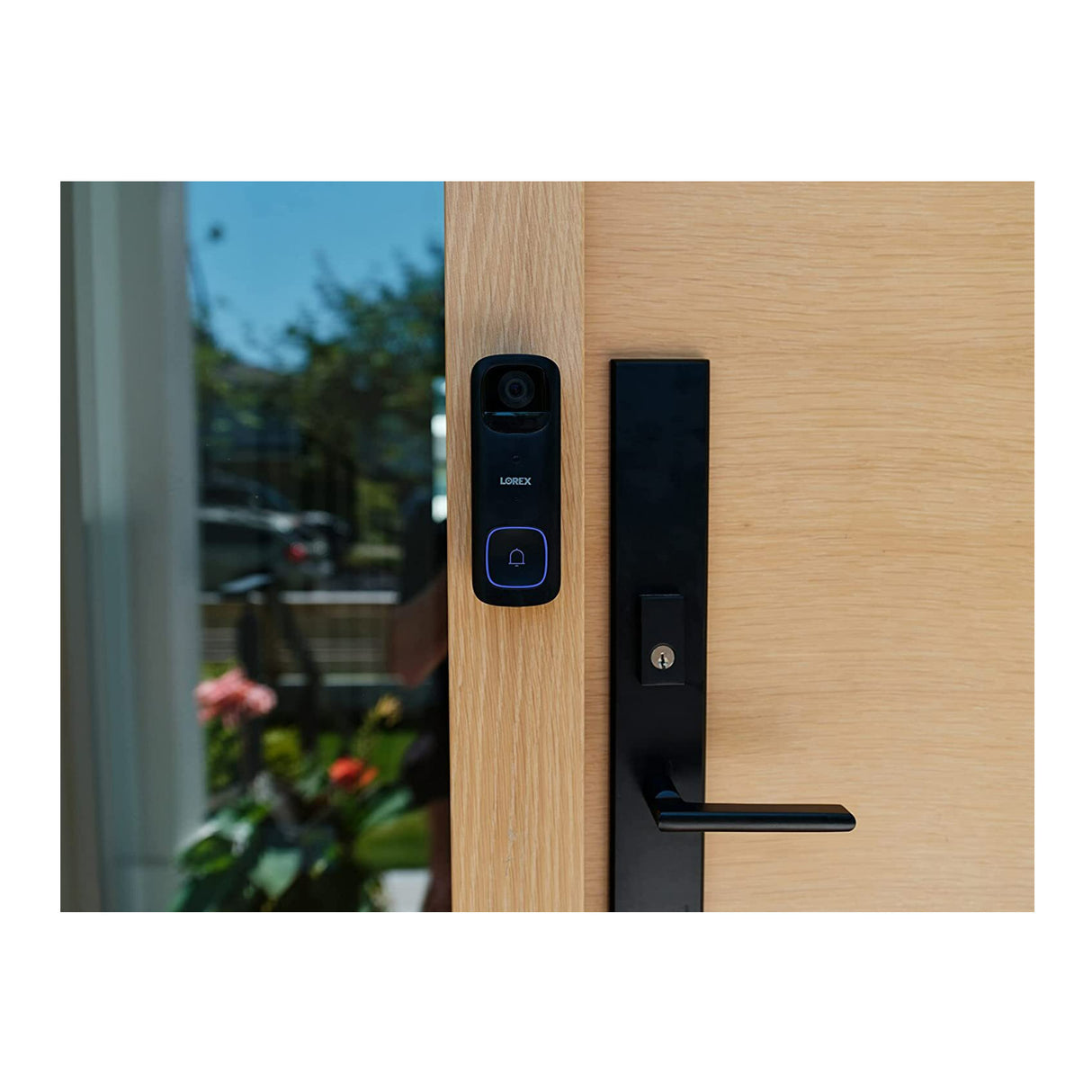 Lorex 2K Battery Video Doorbell with Color Night Vision, Person Detection, and 2-Way Talk (Black)