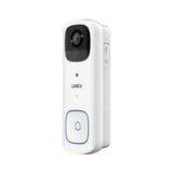 Lorex 2K Battery Video Doorbell with Color Night Vision, Person Detection, and 2-Way Talk (White)