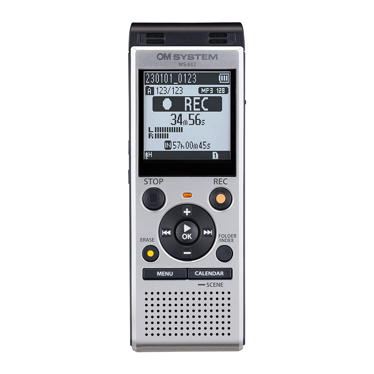Olympus WS-882 Digital Voice Recorder (Silver and Black)