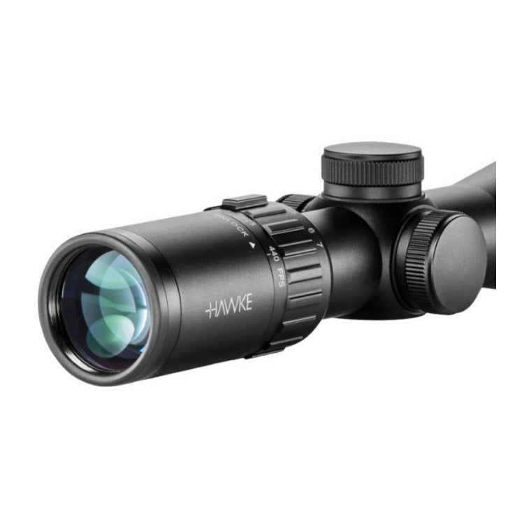 Hawke XB30 SR 2-7x32mm, Capped Turrets, 1/2 MOA Low-Profile Crossbow Scope