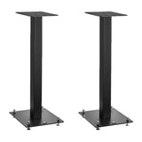 Triangle S01 Bookshelf Speaker Stands with Non-Slip and Anti-Scratch Felt (Matte Black, Pair)