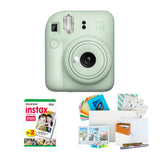 Fujifilm Instax Mini 12 Instant Camera (Mint Green) and Instax Film Kit Bundle