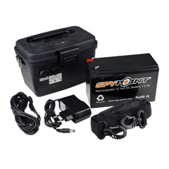 Spypoint 12V Rechargeable 7.0Ah Battery, AC Charger, 12-Feet Power Cable, and Housing Kit (Black)