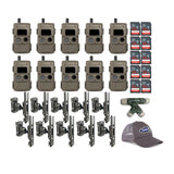 Cuddeback CuddeLink Wireless Trail Camera with Mount, and SD Card, Card Reader Bundle (10 Pack)