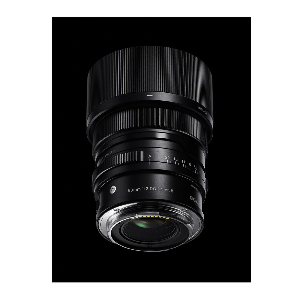 Sigma 50mm F2 DG DN Contemporary Series Standard Lens for L Mount with Lens Cap and Lens Hood
