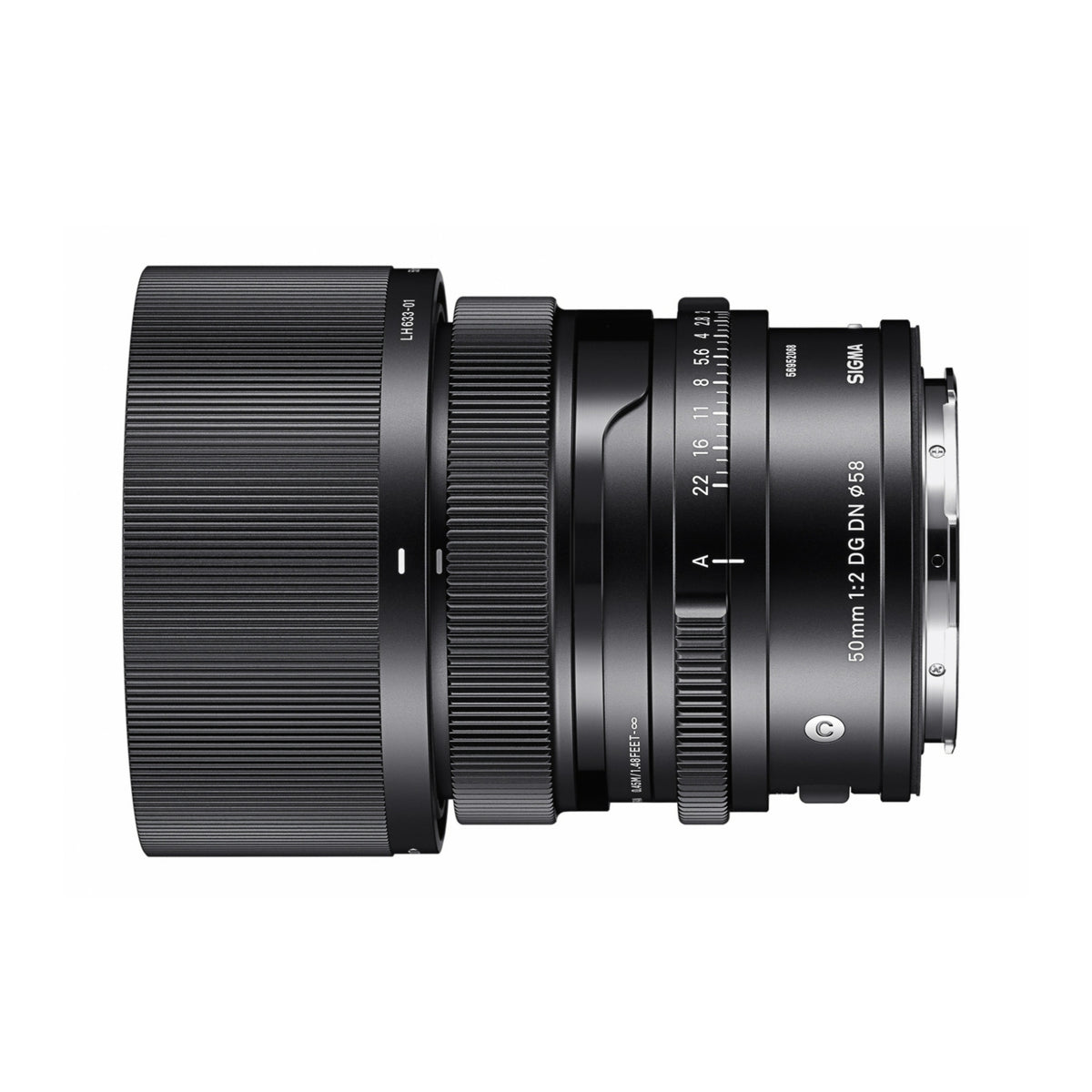 Sigma 50mm F2 DG DN Contemporary Series Standard Lens for L Mount with Lens Cap and Lens Hood